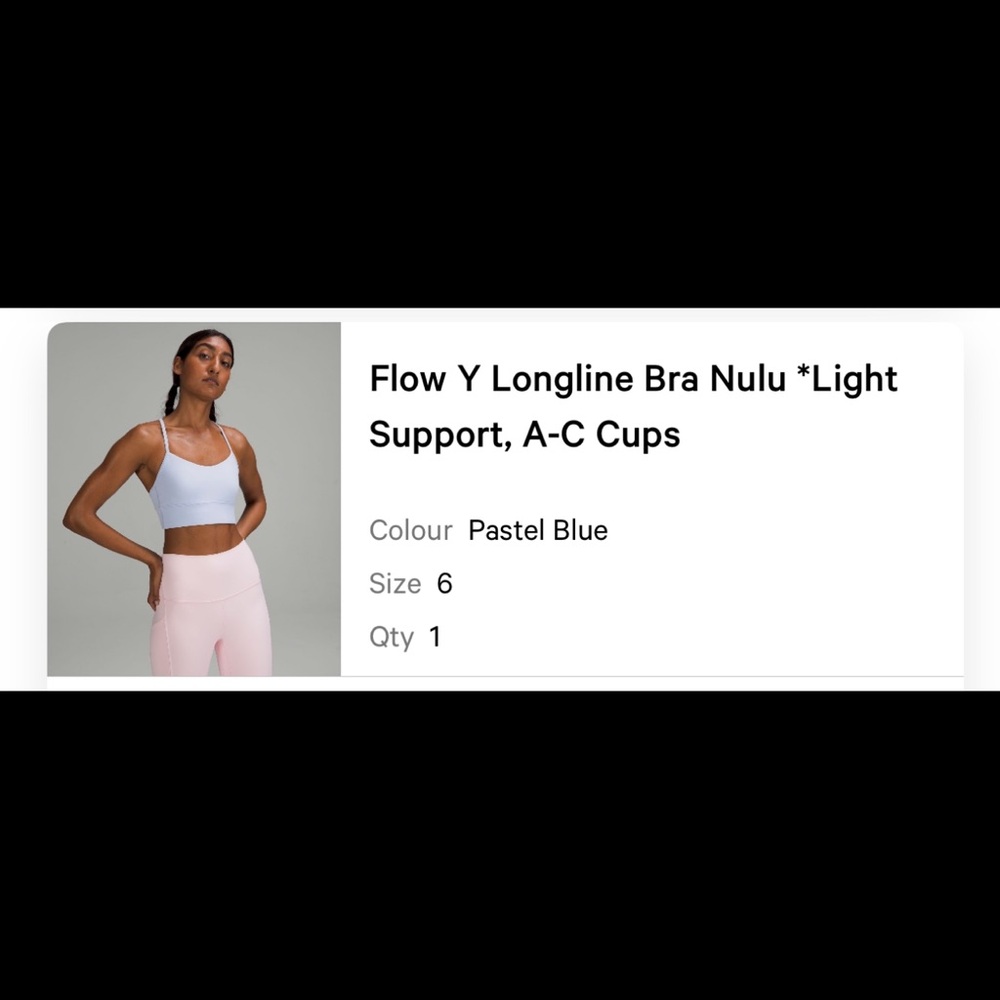 Longline Bra Nulu in Pastel Blue